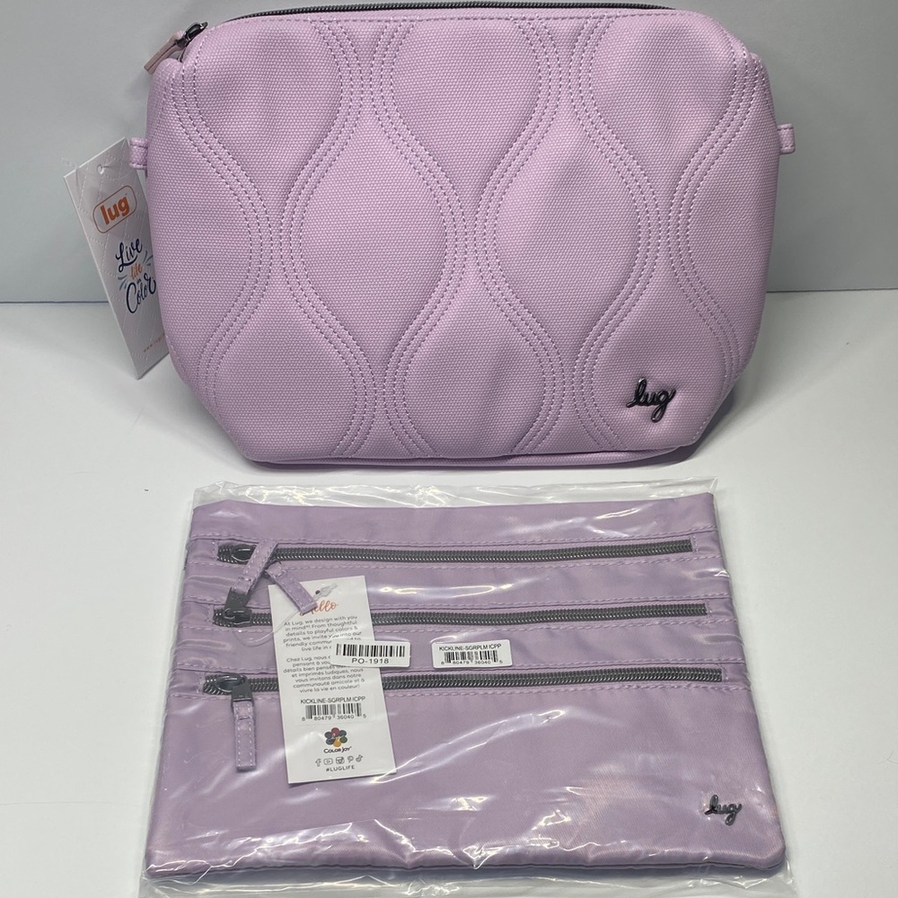 NWT Lug Volley and Kickline Pouches-Sugarplum
